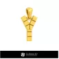 Ciondolo 3D CAD con lettera Y