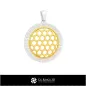 Pendentif hexagonal 3D CAD