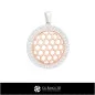 Pendentif hexagonal 3D CAD