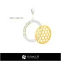 Pendentif hexagonal 3D CAD