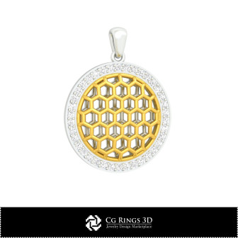 3D CAD Hexagon  Pendant Home, Bijoux 3D CAO, Pendentifs 3D CAO, Pendentifs Diamant 3D, Pendentifs Boule 3D