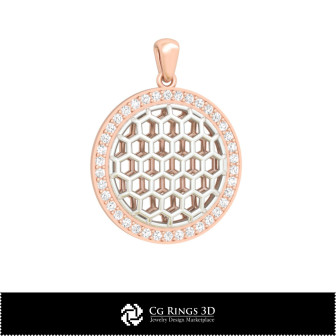 3D CAD Hexagon  Pendant Home, Bijoux 3D CAO, Pendentifs 3D CAO, Pendentifs Diamant 3D, Pendentifs Boule 3D