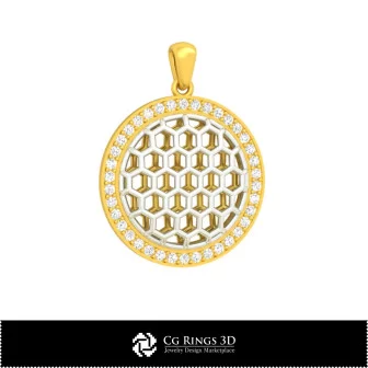 3D CAD Hexagon Pendant Home, Jewelry 3D CAD, Pendants 3D CAD , 3D Diamond Pendants, 3D Ball Pendants