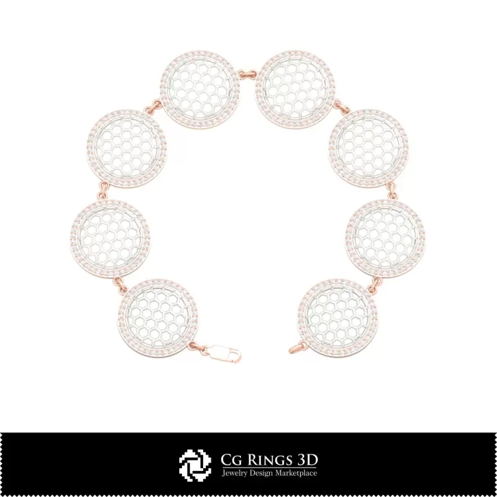 3D-CAD Sechseck-Armband