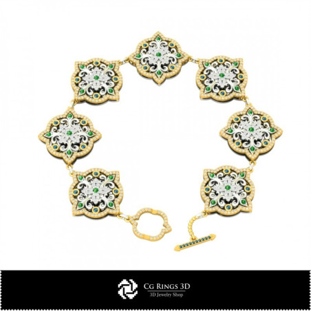 Bracelet avec Diamants - Joaillerie 3D CAO