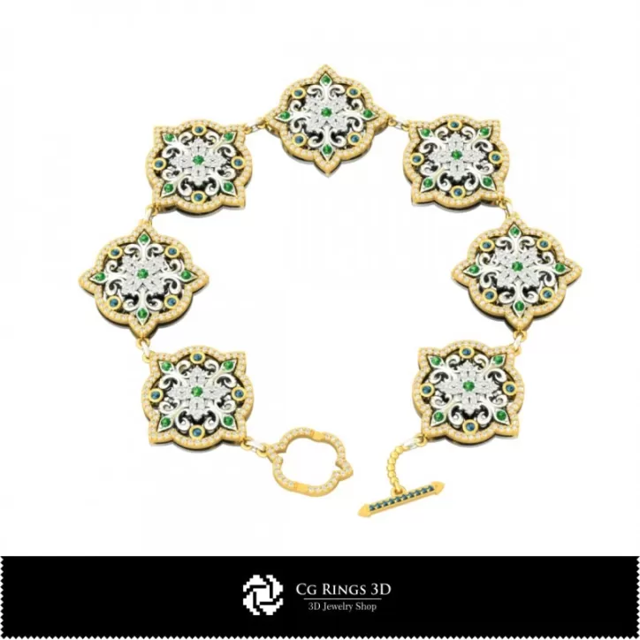 Armband mit Diamanten - Schmuck 3D-CAD