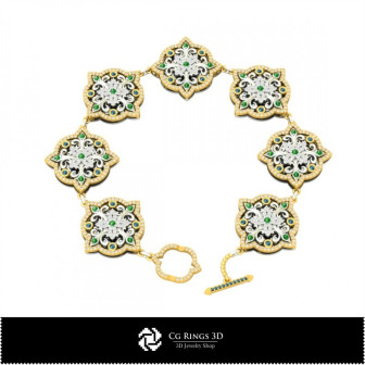 3D Bracelet With Diamonds Home,  Jewelry 3D CAD, Bracelets 3D CAD , 3D Diamond Bracelets, 3D Bracelets