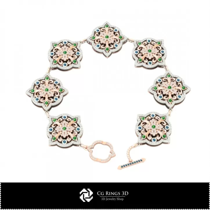 Armband mit Diamanten - Schmuck 3D-CAD