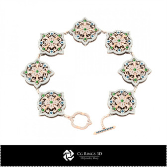 3D Bracelet With Diamonds Home,  Jewelry 3D CAD, Bracelets 3D CAD , 3D Diamond Bracelets, 3D Bracelets