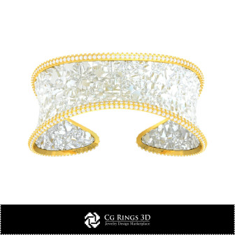 3D CAD Ice Bracelet Home, Bijuterii 3D , Bratari 3D CAD, Bratari cu Diamante 3D, Bratari 3D, BratarI Manseta 3D