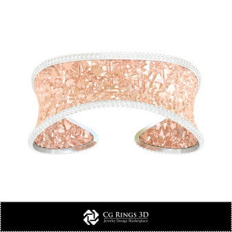 3D CAD Ice Bracelet Home,  Jewelry 3D CAD, Bracelets 3D CAD , 3D Diamond Bracelets, 3D Bracelets, 3D Cuff Bracelet