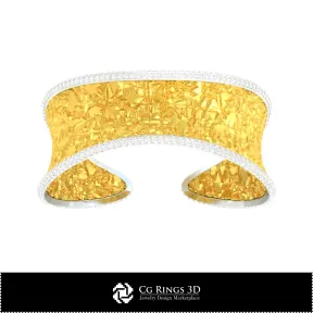 Brățară Ice CAD 3D pentru acasă, Bijuterii CAD 3D, Brățări CAD 3D, Brățări cu diamante 3D, Brățări 3D, Brățară tip manșetă 3D