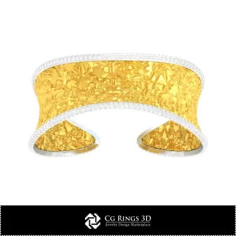 Bracciale Ice CAD 3D per casa, Gioielli CAD 3D, Bracciali CAD 3D, Bracciali con diamanti 3D, Bracciali 3D, Bracciale rigido