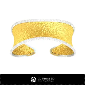 Brățară Ice 3D CAD pentru casă, Bijuterii 3D CAD, Brățări 3D CAD, Brățări cu diamante 3D, Brățări 3D, Brățară tip cuff 3D