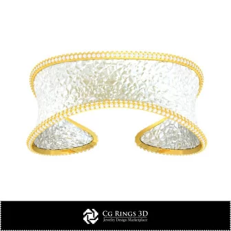 Bracelet Ice 3D CAO Maison, Bijoux 3D CAO, Bracelets 3D CAO, Bracelets Diamant 3D, Bracelets 3D, Manchette 3D