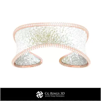 Bracelet Ice 3D CAO Maison, Bijoux 3D CAO, Bracelets 3D CAO, Bracelets Diamant 3D, Bracelets 3D, Manchette 3D