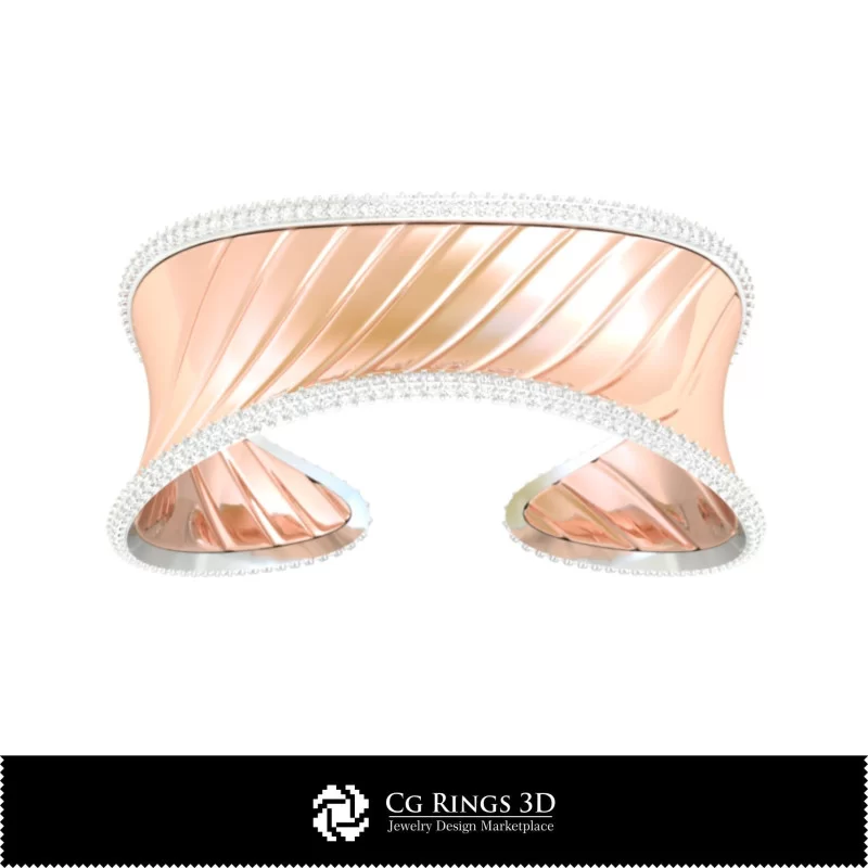 3D CAD Ice Bracelet Home, Bijuterii 3D , Bratari 3D CAD, Bratari cu Diamante 3D, Bratari 3D, BratarI Manseta 3D