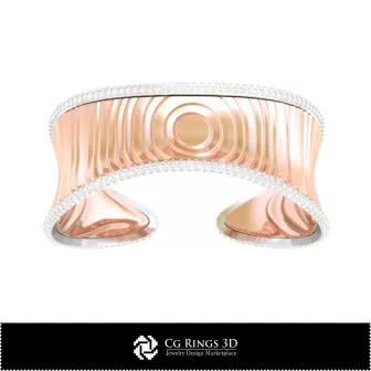Pulsera de Hielo 3D CAD para el Hogar, Joyería 3D CAD, Pulseras 3D CAD, Pulseras de Diamantes 3D, Pulseras 3D, Pulsera