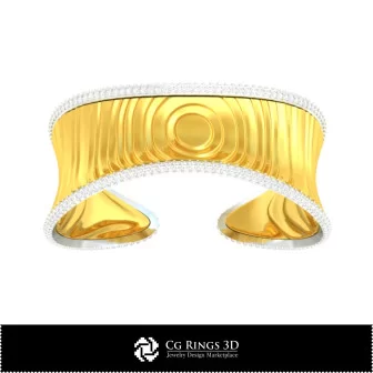 Bracciale Ice 3D CAD per gioielli, CAD 3D per gioielli, Bracciali CAD 3D, Bracciali con diamanti 3D, Bracciali 3D, Bracciale a
