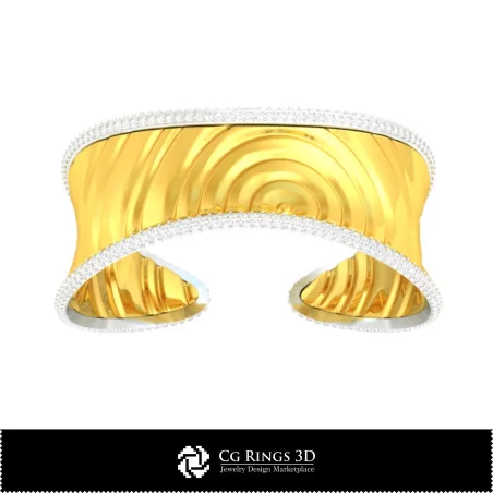 Bracelet Ice 3D CAO pour la maison, Bijoux 3D CAO, Bracelets 3D CAO, Bracelets diamants 3D, Bracelets 3D, Bracelet manchette 3D