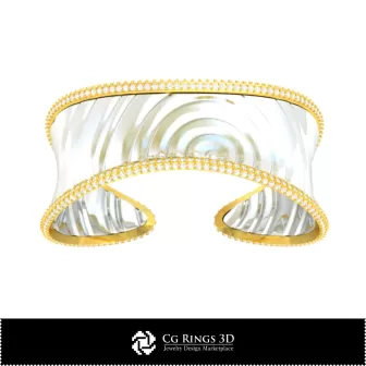Brățară Ice 3D CAD Acasă, Bijuterii 3D CAD, Brățări 3D CAD, Brățări cu diamante 3D, Brățări 3D, Brățară tip cuff 3D