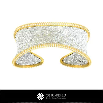 3D CAD Ice Bracelet Home, Bijoux 3D CAO, Bracelets 3D CAO, Bracelets de Diamant 3D, Bracelets 3D , Bracelets Manchette 3D 