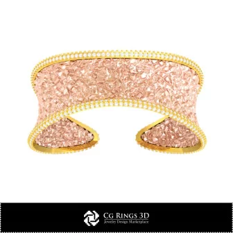Bracciale Ice 3D CAD Casa, Gioielli 3D CAD, Bracciali 3D CAD, Bracciali con Diamanti 3D, Bracciali 3D, Bracciale Cuff 3D