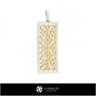 3D Pendant With Diamonds Home, Bijoux 3D CAO, Pendentifs 3D CAO, Pendentifs Diamant 3D