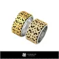 Bague de mariage avec diamants - Joaillerie 3D CAO