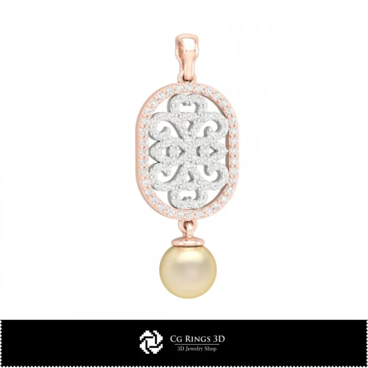 3D Pearl Pendant