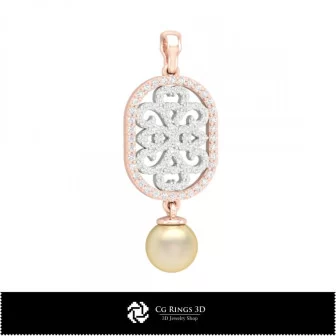 3D Pearl Pendant Home, Bijoux 3D CAO, Pendentifs 3D CAO, Pendentifs de Perles 3D