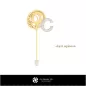 Broche 3D avec Lettre C Broche 3D avec Lettre C