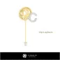 Broche 3D avec Lettre C