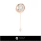 Broche 3D con letra D