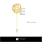 Broche 3D avec lettre E Broche 3D avec lettre E
