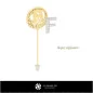 3D Brooch With Letter F