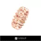 Anello floreale - Gioielleria CAD 3D