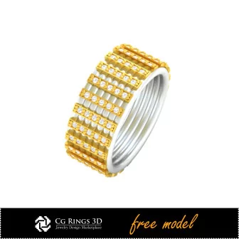 3D CAD Ring - Free 3D Model Home, Jewelry 3D CAD, Free 3D Jewelry, Rings 3D CAD , Wedding Bands 3D, Eternity Bands 3D, Free 3D 