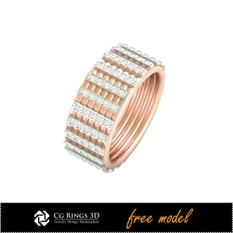 3D CAD Ring - Free 3D Model Home, Bijoux 3D CAO, Bijoux 3D Gratuits, Anneaux 3D CAO, Bandes de Mariage 3D, Bandes D`eternite 3D,