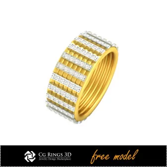 3D CAD Ring - Free 3D Model Home, Jewelry 3D CAD, Free 3D Jewelry, Rings 3D CAD , Wedding Bands 3D, Eternity Bands 3D, Free 3D 