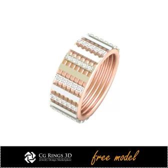 3D CAD Ring - Free 3D Model Home, Jewelry 3D CAD, Free 3D Jewelry, Rings 3D CAD , Wedding Bands 3D, Eternity Bands 3D, Free 3D 