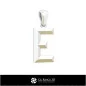 3D CAD Pendant With Letter E
