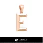 Pendentif 3D CAO avec lettre E