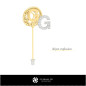 3D Brooch With Letter G