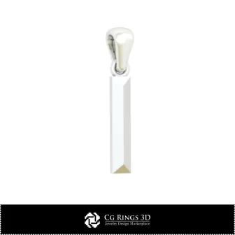 3D-CAD-Anhänger mit Buchstabe I Home, Schmuck 3D-CAD, Anhänger 3D-CAD, 3D-Buchstaben-Anhänger