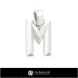 Colgante CAD 3D con letra M