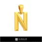 Pendentif 3D CAO avec la lettre N
