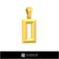 3D CAD Pendant With Letter O