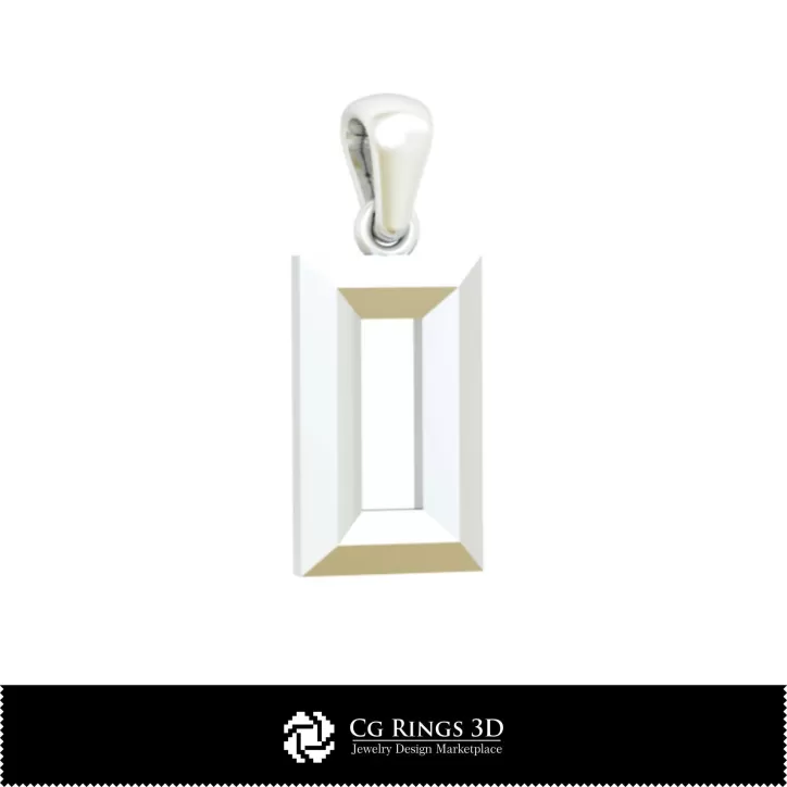 Pendentif 3D CAO avec la lettre O