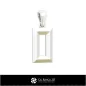 3D CAD Pendant With Letter O 3D CAD Pendant With Letter O